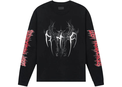 RtA Lawrence Black Cyber Sigilism L/S Tee Black - product view 2