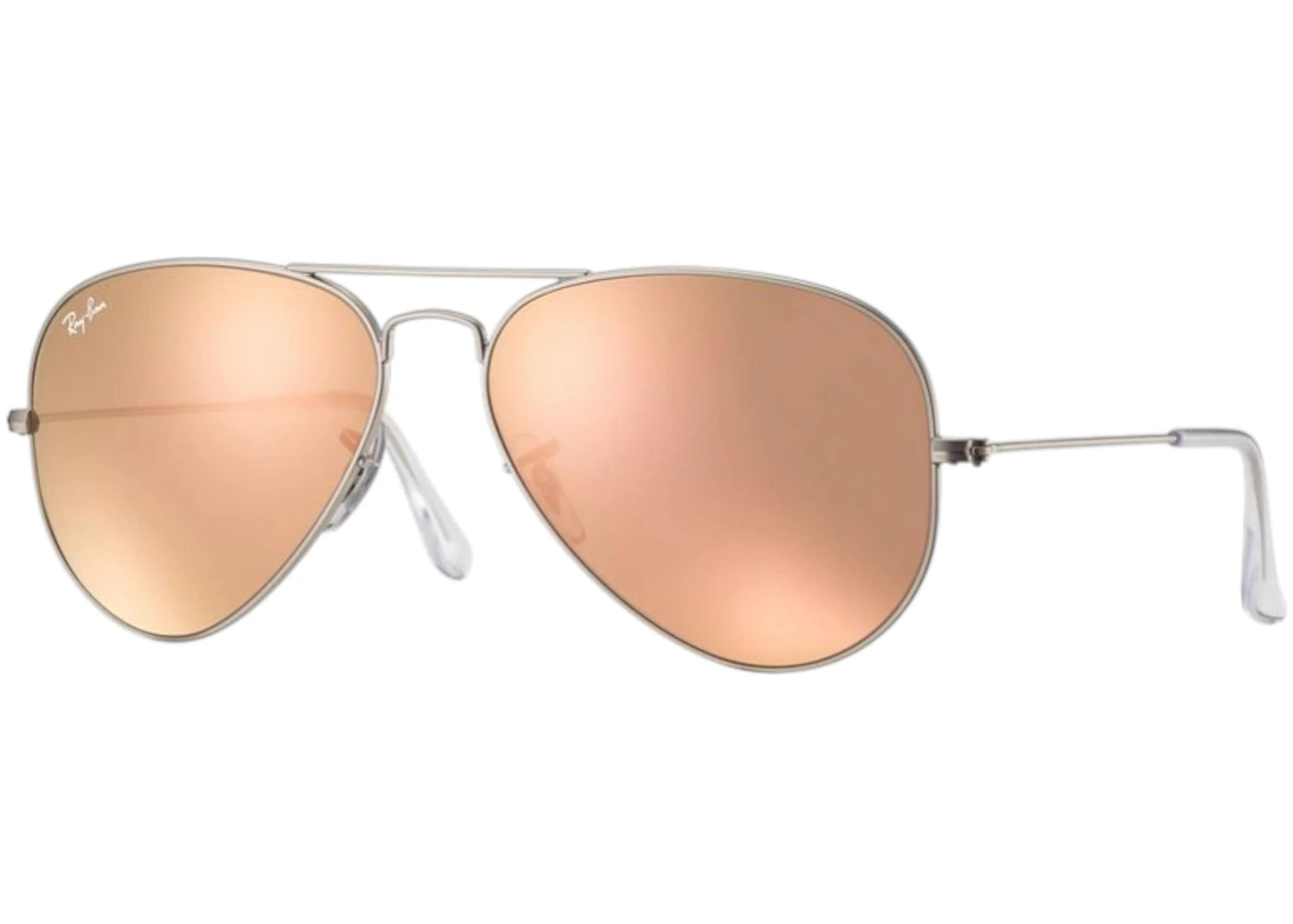 Ray-Ban Aviator Flash Lenses Sunglasses Silver (RB3025-019/Z2-58) - vue 360
