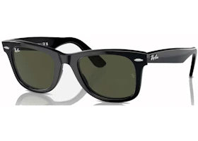 Ray-Ban Wayfarer Sunglasses Black/Green (RB2140) - vue 360
