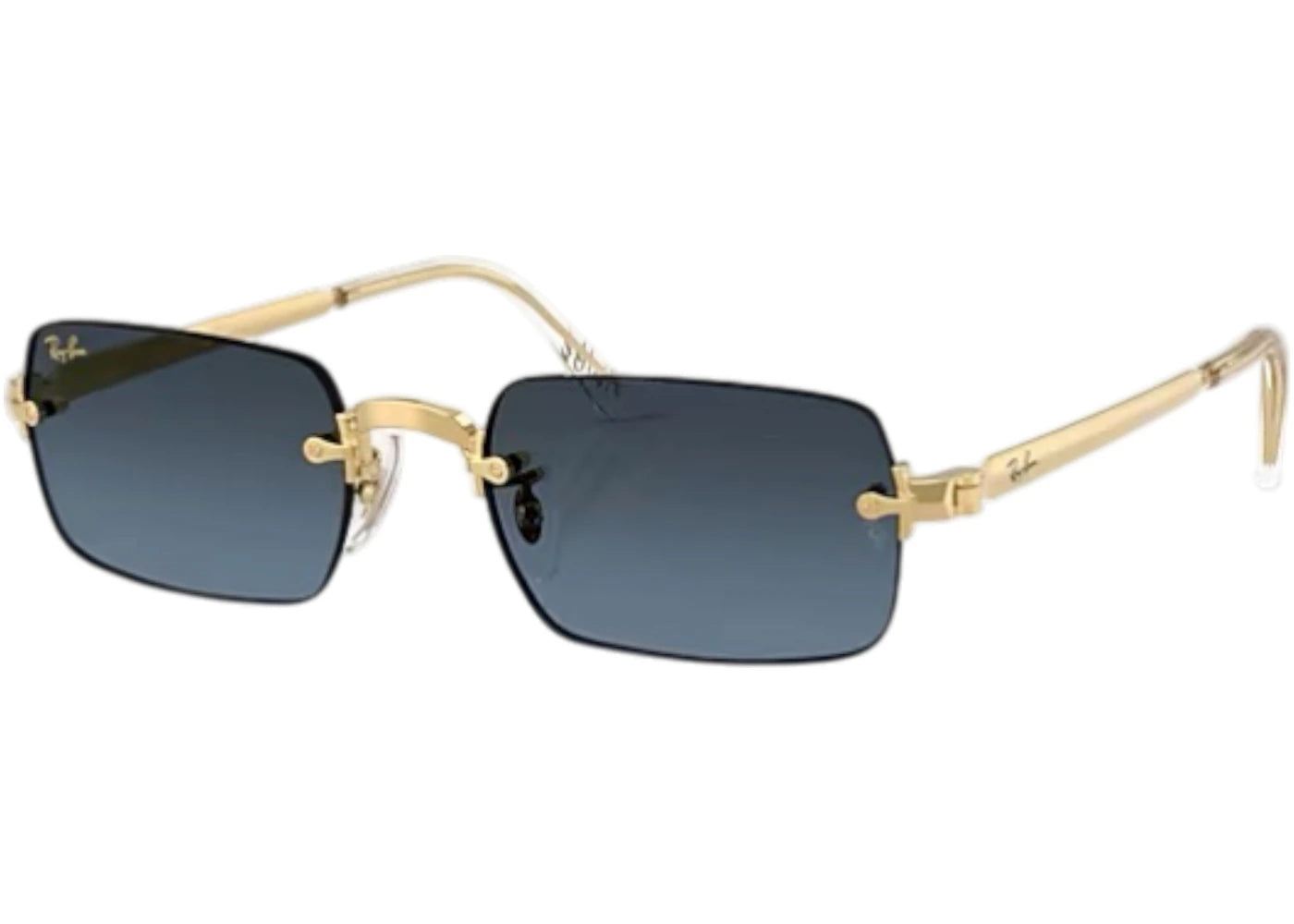 Ray-Ban Polished Arista Gold Blue Gradient (RB3928) Ray-Ban x A$AP Rocky - vue 360