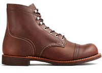 Red Wing Shoes Iron Ranger 6-Inch Boot Heritage #8111 Amber Harness Leather