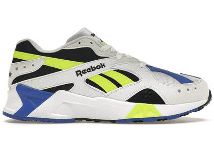 Reebok Aztrek White Black Cobalt Yellow sneakers - authentic Reebok shoes