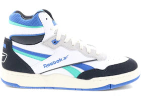 Reebok BB 4000 II Mid White Black Unleashed Green - vue 360
