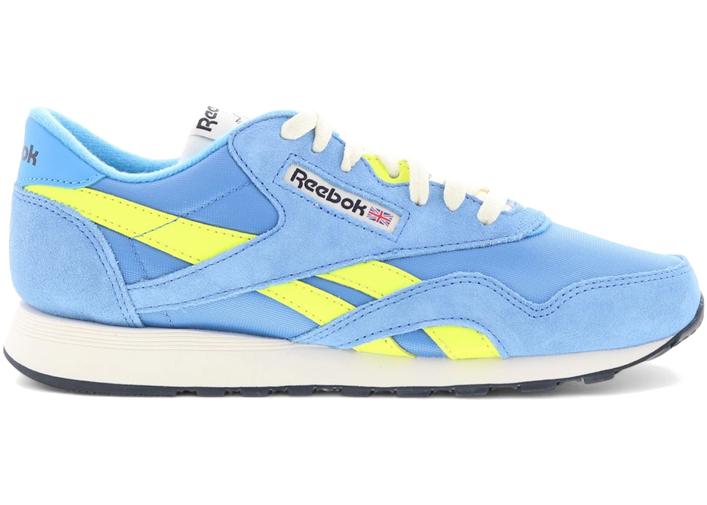 Reebok Classic Nylon Essential Blue Solar Acid Yellow - vue 360