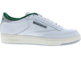 Reebok Club C 85 White Chalk Dark Green - authentic Reebok sneakers