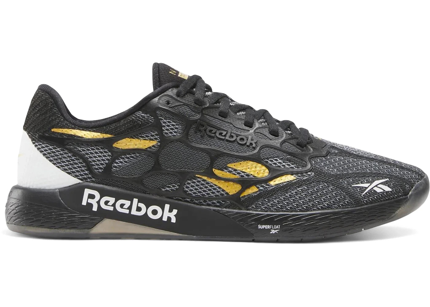 Reebok Nano Pro Black Grit Gold - vue 360