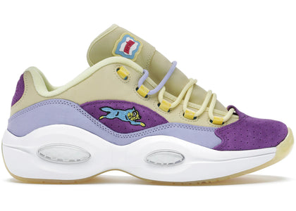 Reebok Question Low BBC Ice Cream Running Dog Yellow Purple sneakers - authentic Reebok shoes
