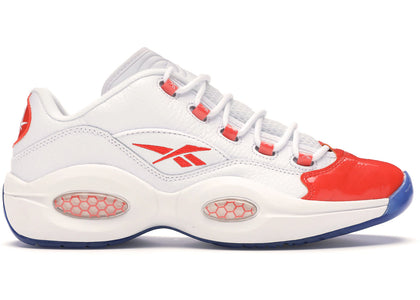 Reebok Question Low Patent Toe Orange sneakers - authentic Reebok shoes