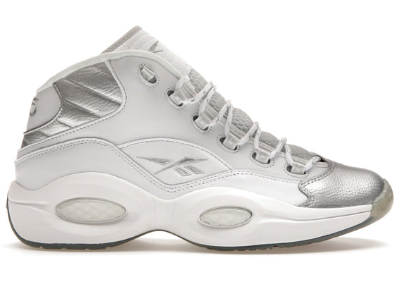 Reebok Question Mid 25th Anniversary Silver Toe sneakers - authentic Reebok shoes