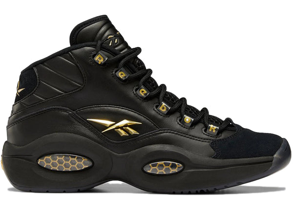 Reebok Question Mid Black Gold sneakers - authentic Reebok shoes