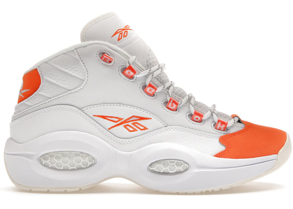 Reebok Question Mid Orange Toe sneakers - authentic Reebok shoes
