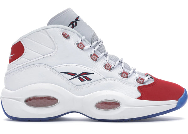 Reebok Question Mid Red Toe 25th Anniversary sneakers - authentic Reebok shoes