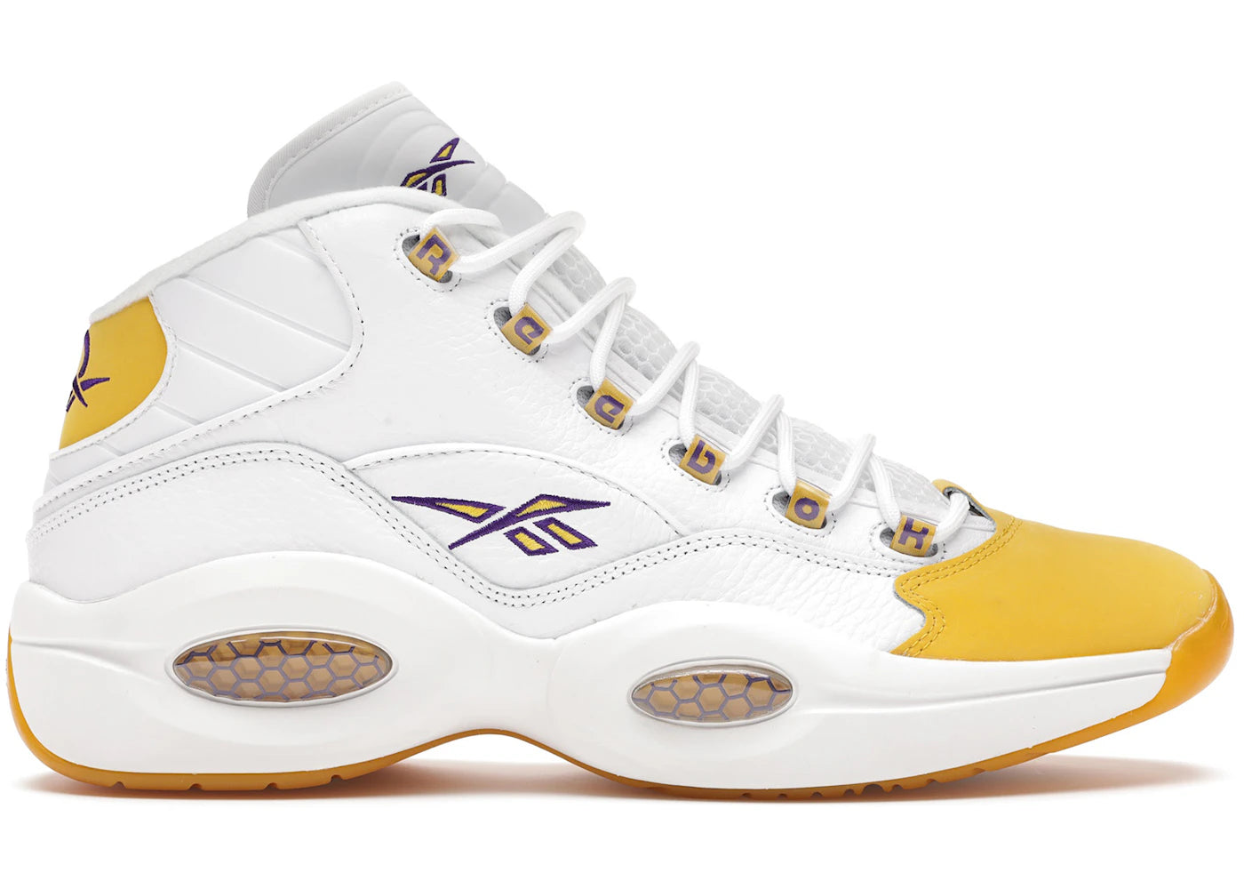 Reebok Question Mid Yellow Toe