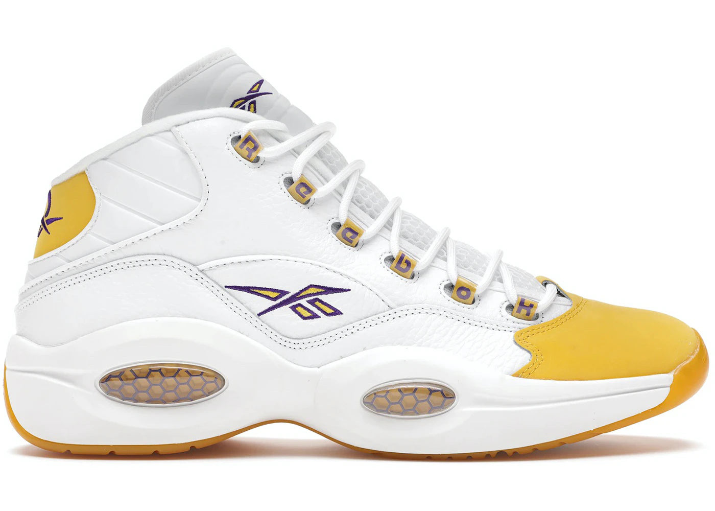 Reebok Question Mid Yellow Toe (Shoe Palace Special Box) - vue 360