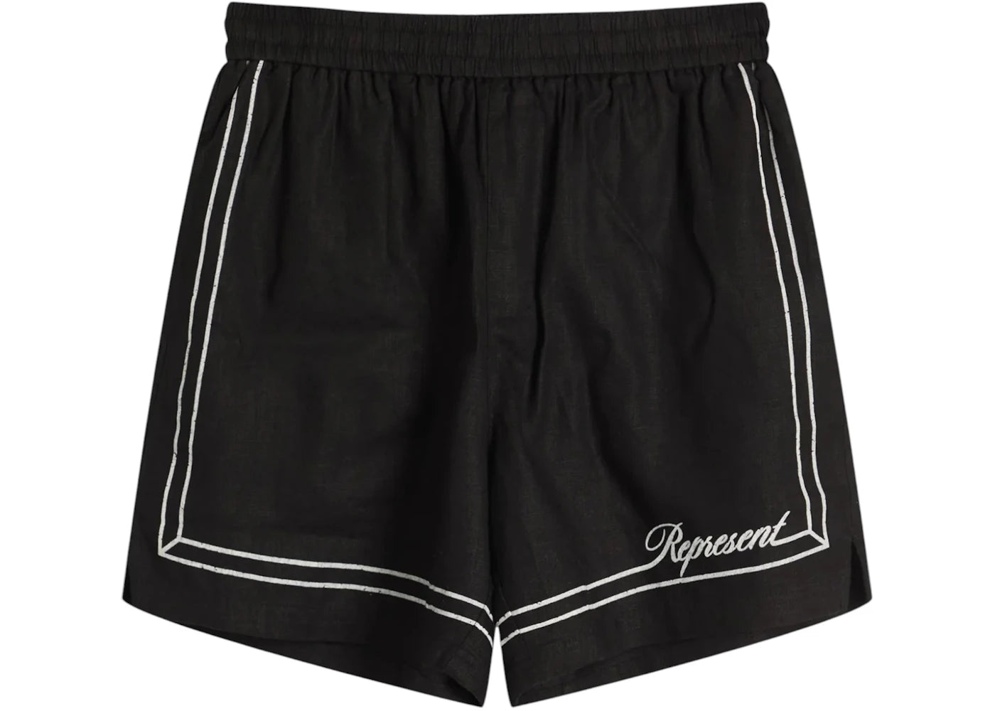 Represent Border Short Jet Black - vue 360