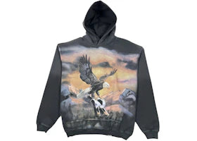 Represent Chrome Flight Hoodie Black