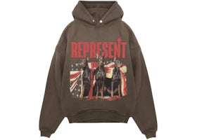 Represent Dream On Tour Hoodie Brown - vue 360