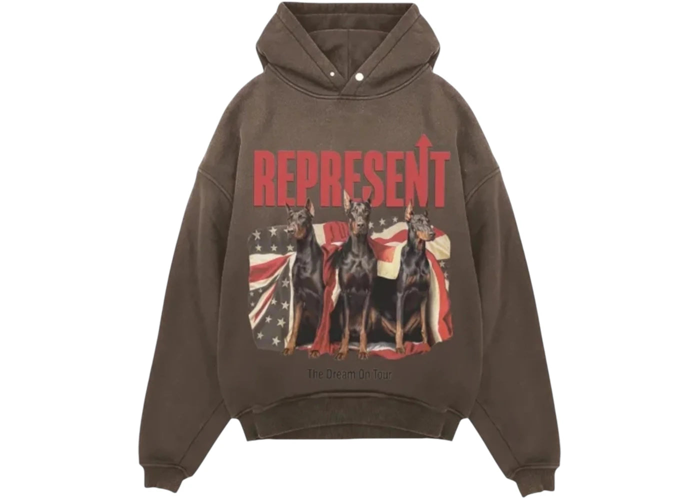 Represent Dream On Tour Hoodie Brown - vue secondaire A