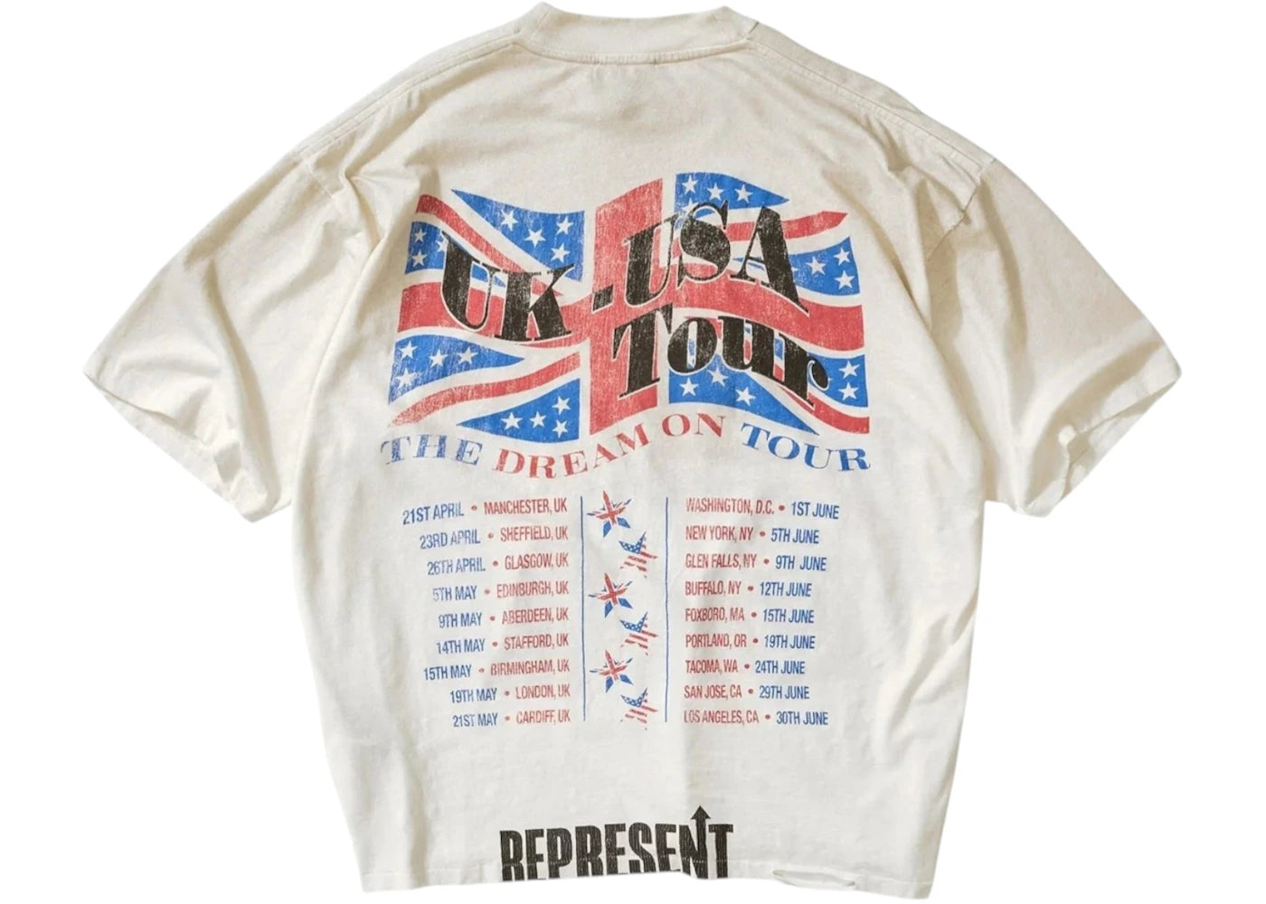 Represent Dream On Tour T-Shirt Beige - vue secondaire B