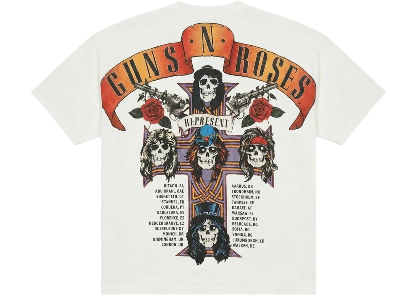 Represent GN'R Tour T-shirt White - vue secondaire B