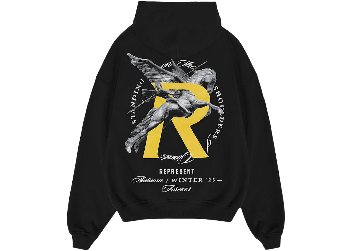 Represent Giants Hoodie Jet Black - vue secondaire B