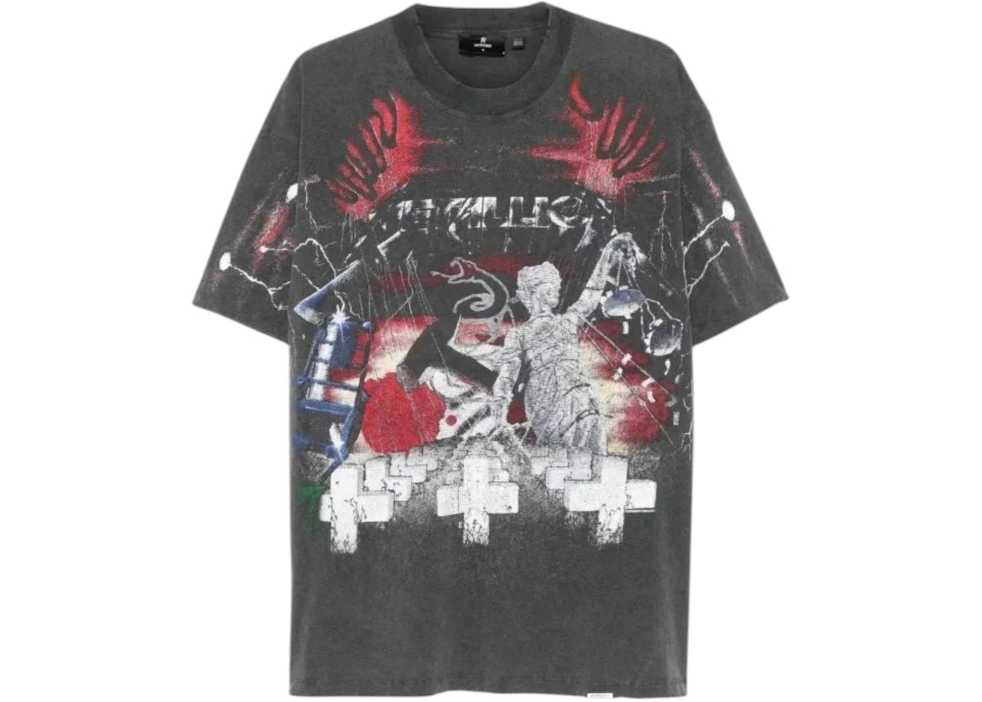 Represent Master Of Puppets Tee Grey - vue 360