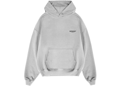 Represent Owners Club Hoodie Ash Grey/Black - authentic Represent apparel