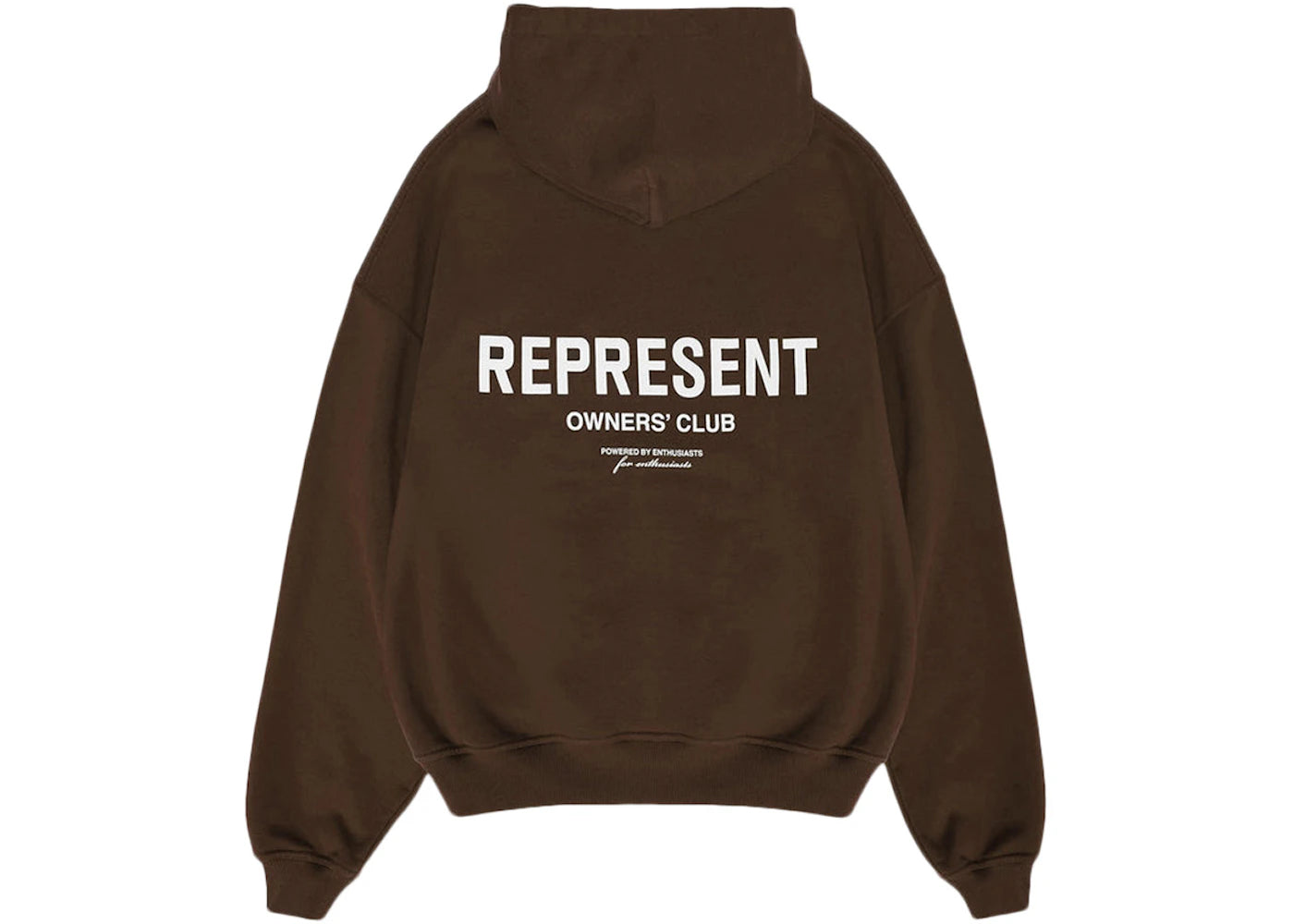Represent Owner's Club Hoodie Brown/White - vue secondaire B