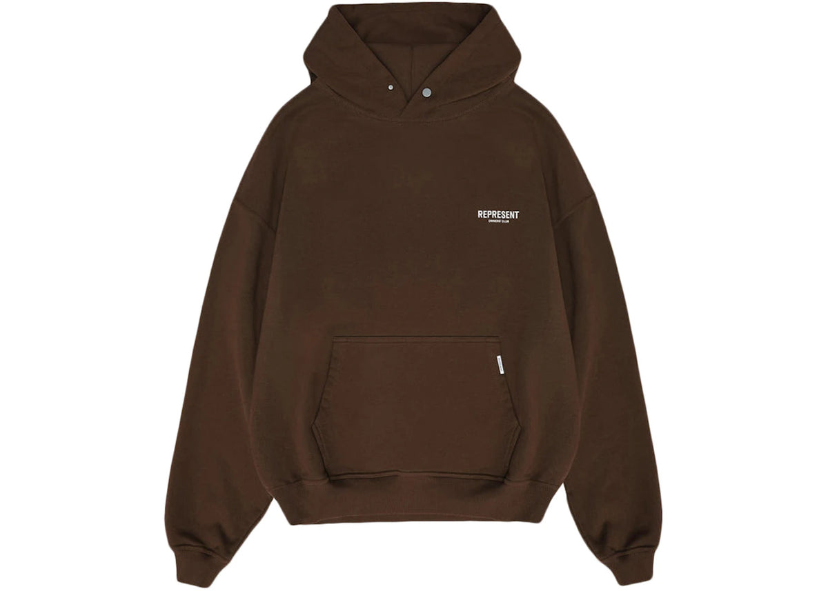 Represent Owner's Club Hoodie Brown/White - vue secondaire A