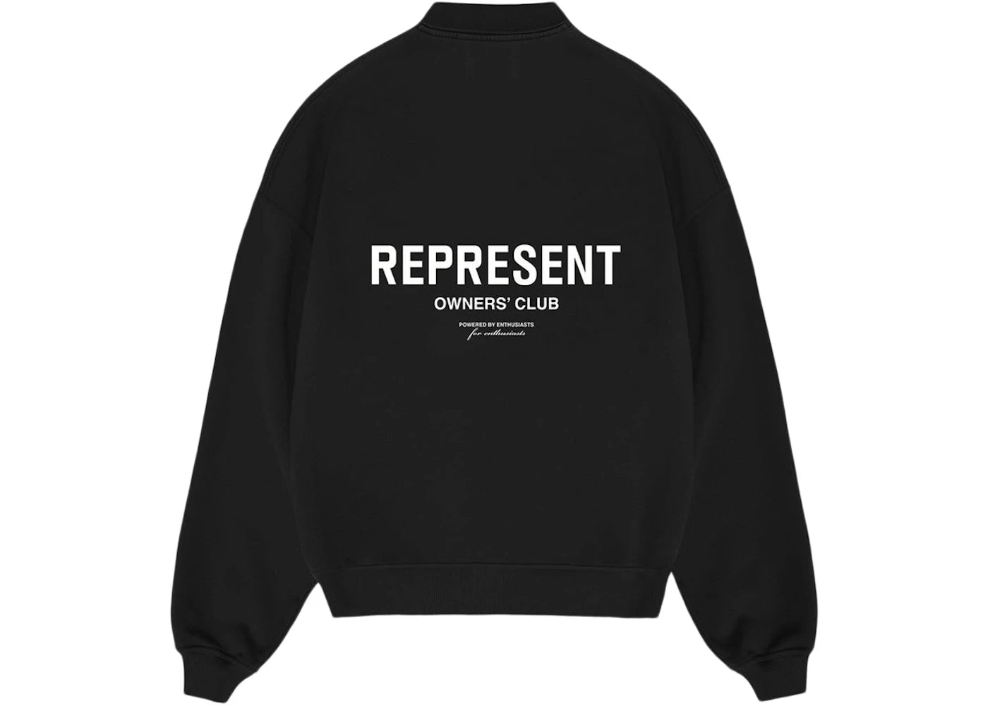Represent Owners Club Long Sleeve Polo Sweater Black - vue secondaire B