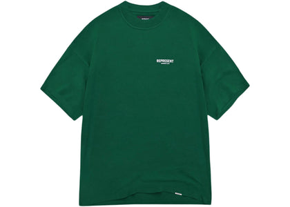 Represent Owner's Club T-Shirt Racing Green/White - apparel view 2