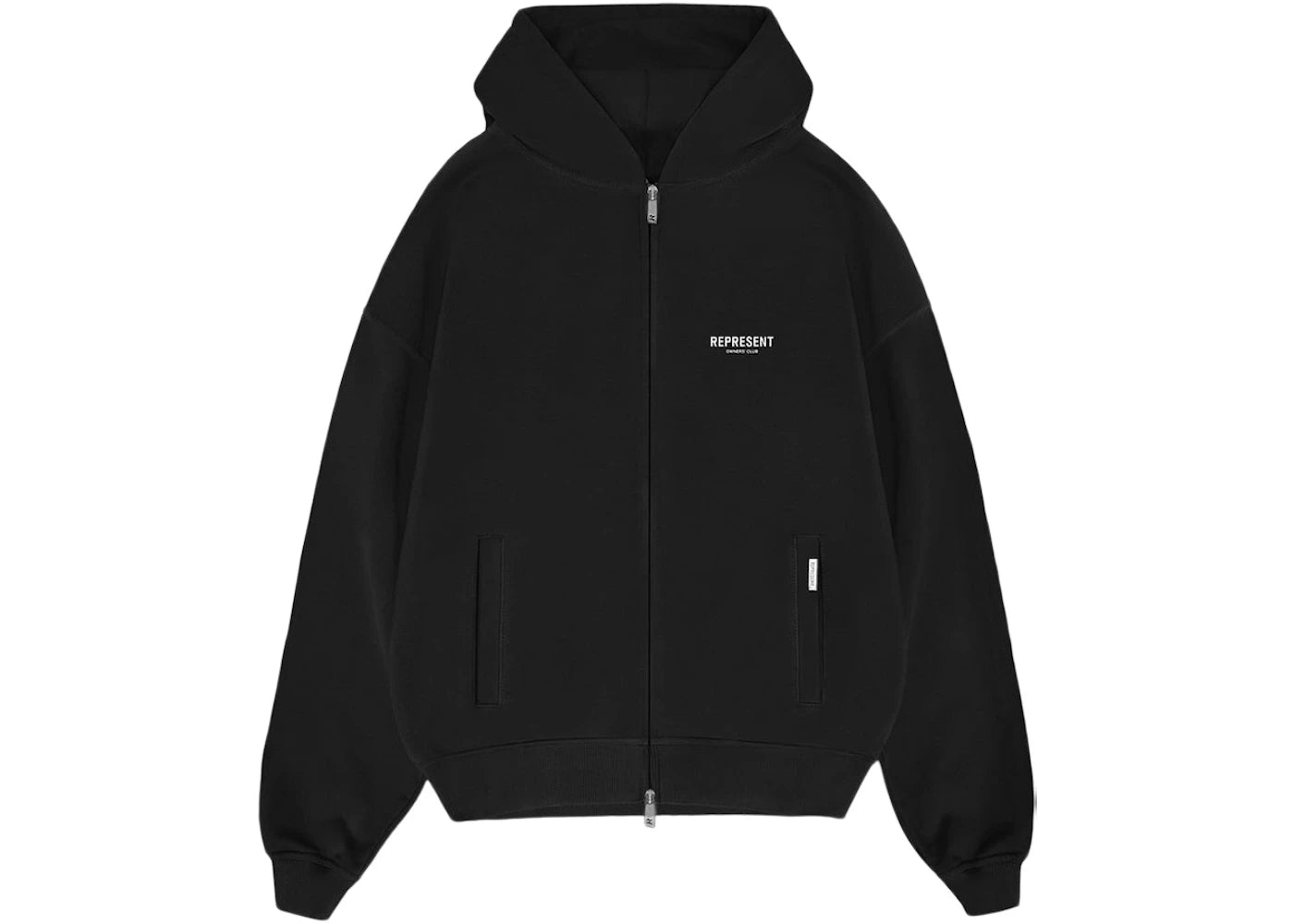 Represent Owners Club Zip Hoodie Black - vue 360