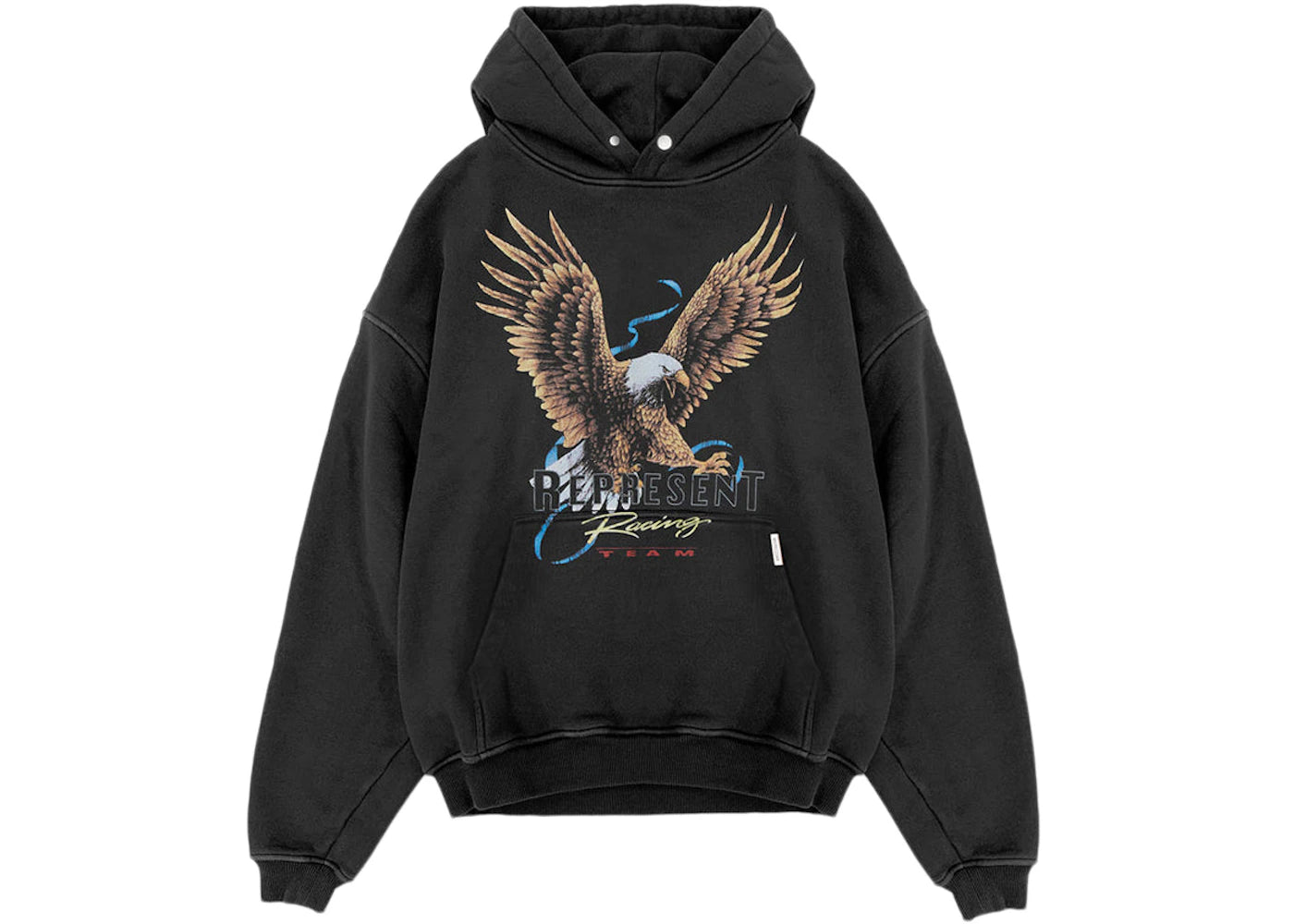 Represent Racing Team Eagle Hoodie Vintage Black - vue 360