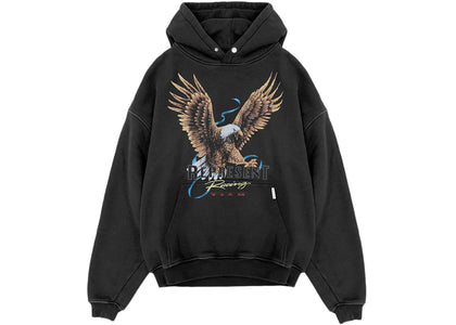 Represent Racing Team Eagle Hoodie Vintage Black - authentic Represent apparel