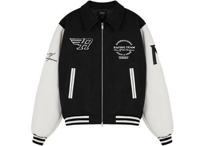 Represent Racing Team Varsity Jacket Black/White - apparel view 2