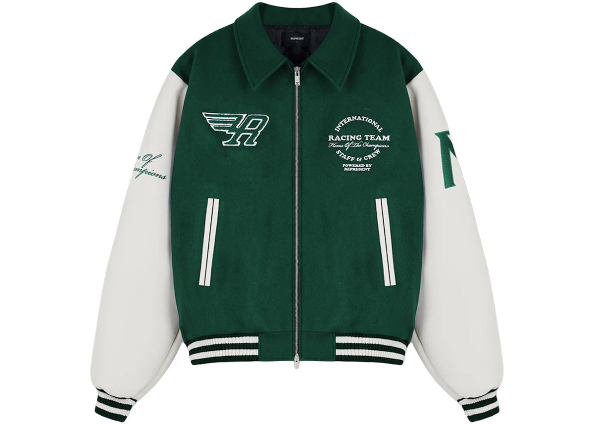 Represent Racing Team Varsity Jacket Racing Green - vue secondaire A