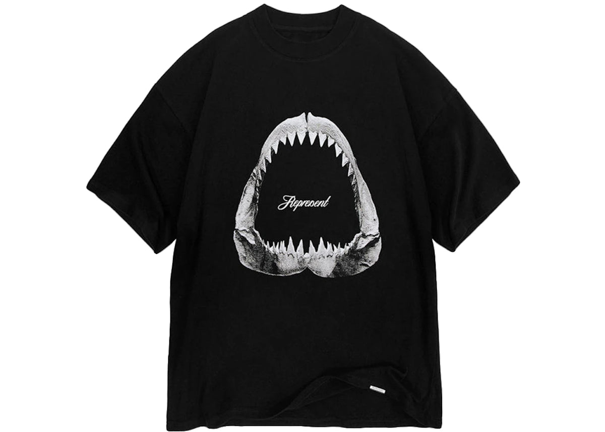 Represent Shark Jaws T-shirt Off Black - vue secondaire A
