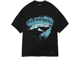 Represent Shark T-Shirt Black - vue 360