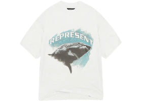 Represent Shark T-Shirt Flat White