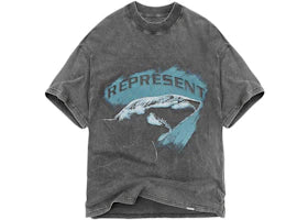 Represent Shark T-Shirt Vintage Grey - authentic Represent apparel