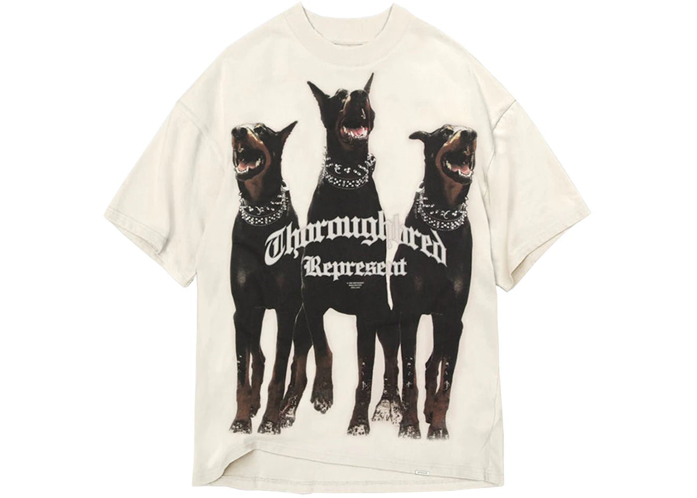 Represent Thoroughbred T-Shirt Vintage White - vue 360