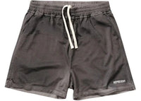 Represent Washed Mesh Shorts Vintage Grey