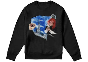 Revenge Crayon Trippie Redd Crewneck Sweatshirt Black - vue 360