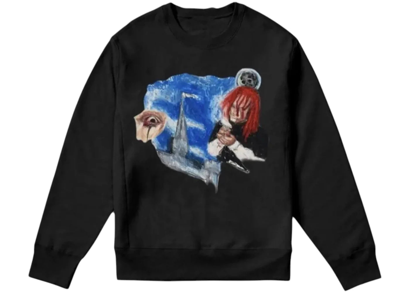 Revenge Crayon Trippie Redd Crewneck Sweatshirt Black - vue secondaire A