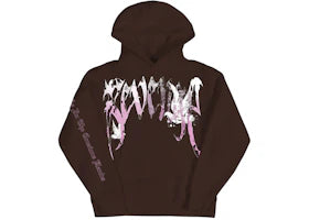 Revenge Juice Wrld Graffiti Dove Hoodie Brown