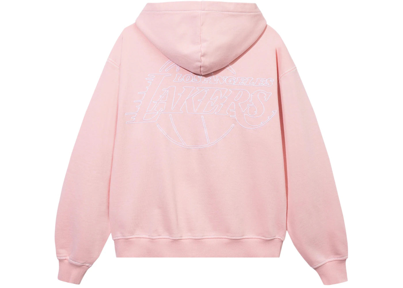 Revenge Los Angeles Lakers Contrast Stitch Zip Hoodie Pink/White - vue secondaire B