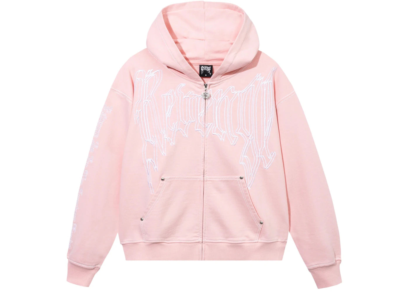 Revenge Los Angeles Lakers Contrast Stitch Zip Hoodie Pink/White - vue secondaire A