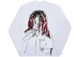 Revenge Trippie Redd Lightning Longsleeve Tee White - vue 360