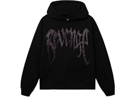 Revenge XXXTentacion Heartbreak Bejeweled Hoodie Black/Purple