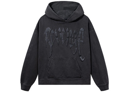 Revenge XXXTentacion Heartbreak Vintage Hoodie Black sneakers - authentic Revenge shoes